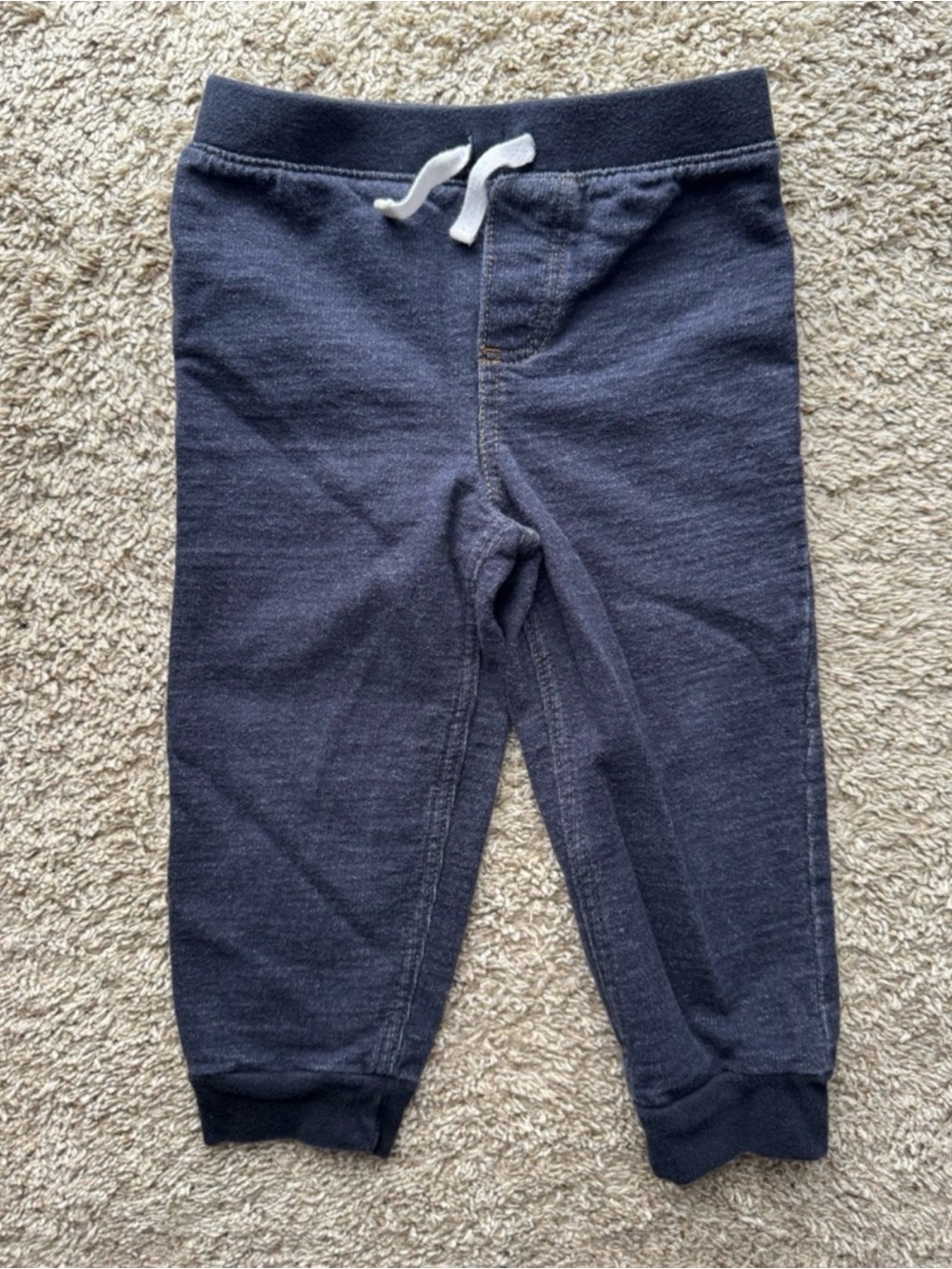 Carter’s Child of Mine Baby Jogger Pants 24M Blue Knit Pull-On Sweatpants